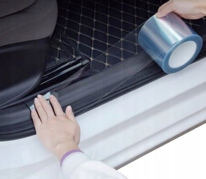 TAŚMA OCHRONNA NA PROGI DRZWI SAMOCHODU 70mm x 5M Producent JKR