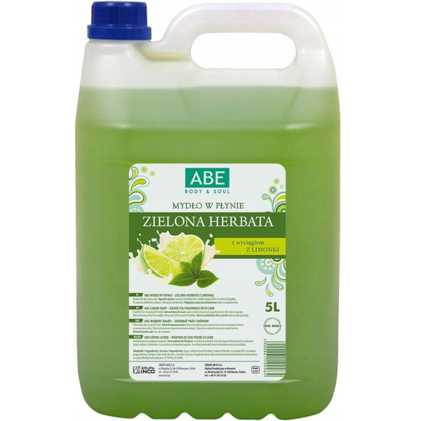 

Abe Mydło w płynie Zielona Herbata z Limonką 5l