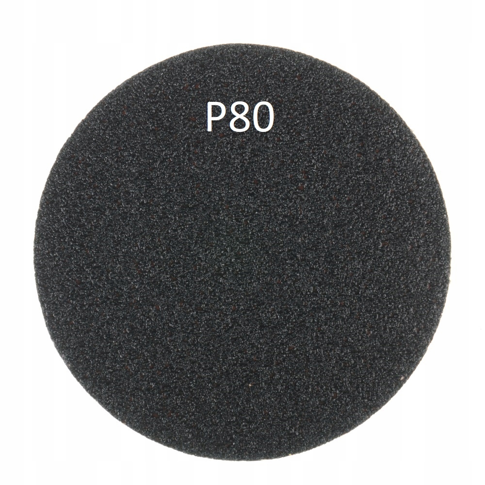 Krążek Ścierny Na Rzep 125mm P80 węglik krzemu czarny