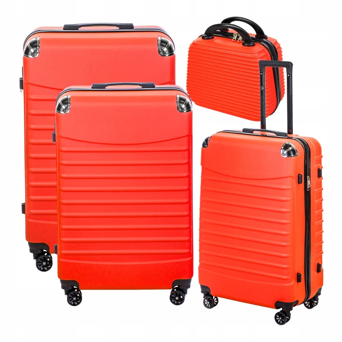 Sada cestovních kufrů 4v1 na kolečkách, kufr velký, střední, malý kabinový