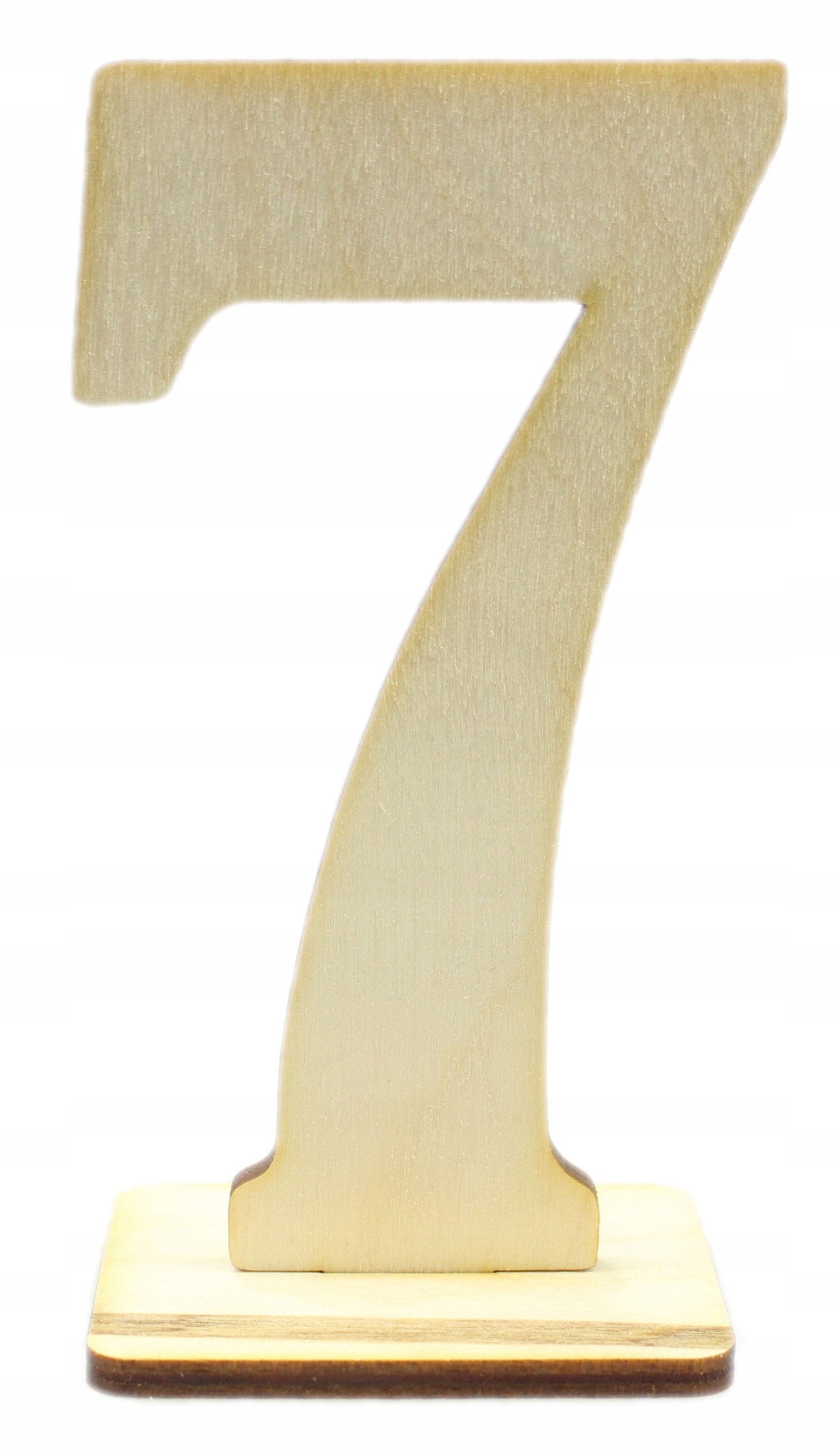 

Numer Na Stół, Cyfra "7" Drewniana, Stol