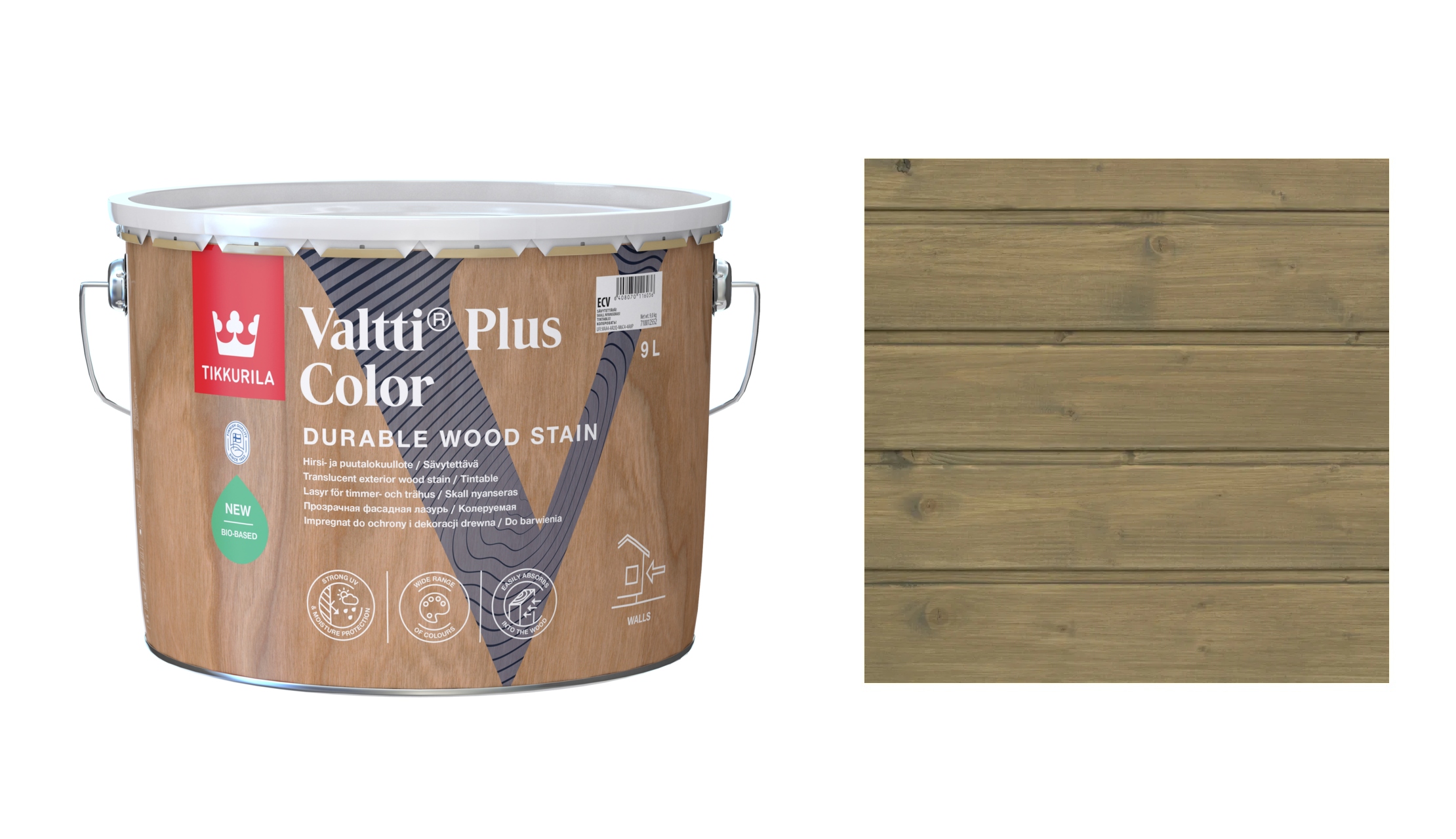 Tikkurila Valtti Plus Barva 9L 227A Matsutake Rychleschnoucí Impregnace