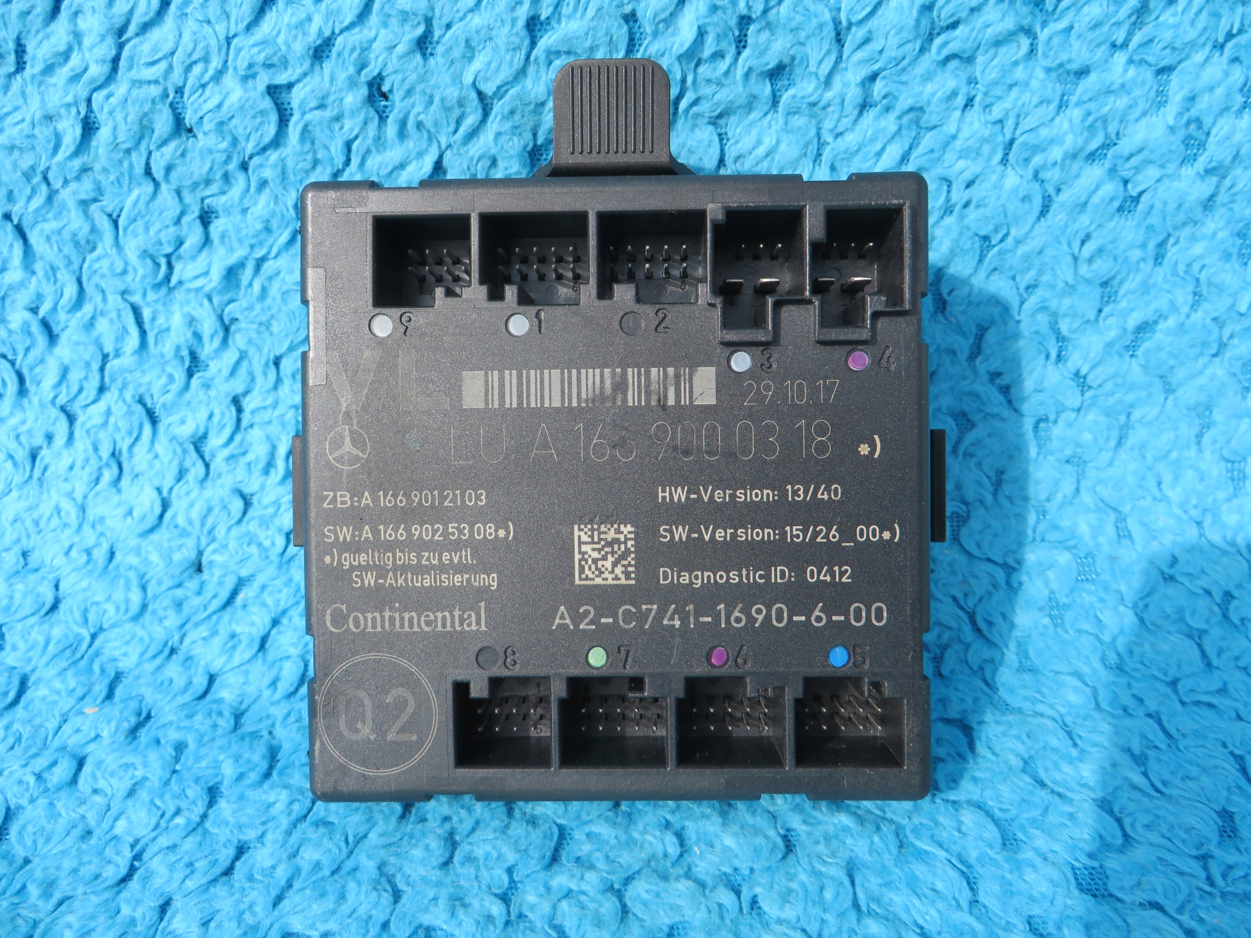 MERCEDES B W176 модуль двері лівий передній A1669000318