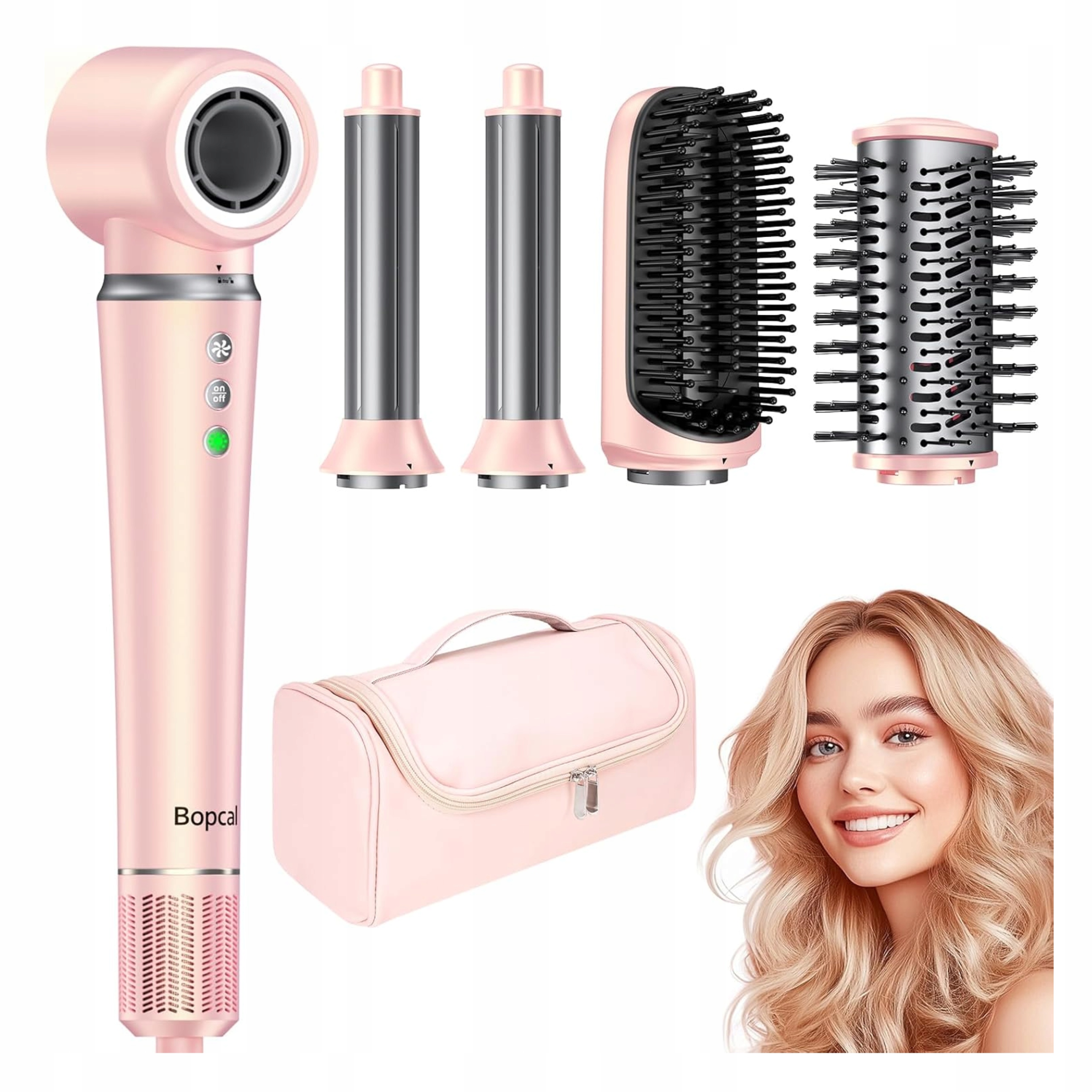 Silný vysoušeč vlasů Styler na vlasy 5v1 Airwrap iontový 160000 Rpm