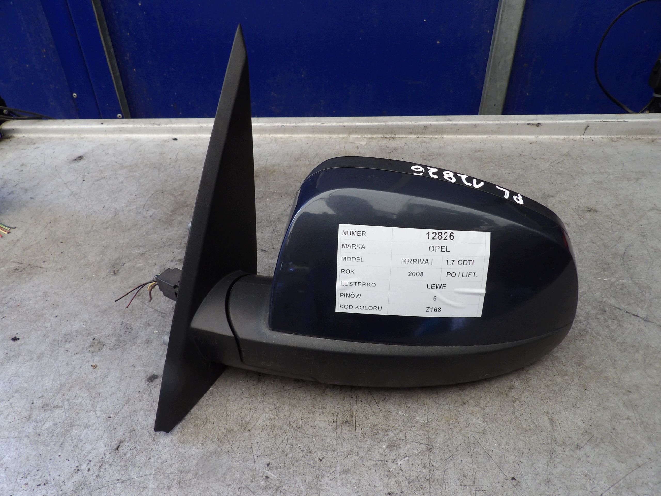 Opel Meriva and mirror left 6 vertical Z168