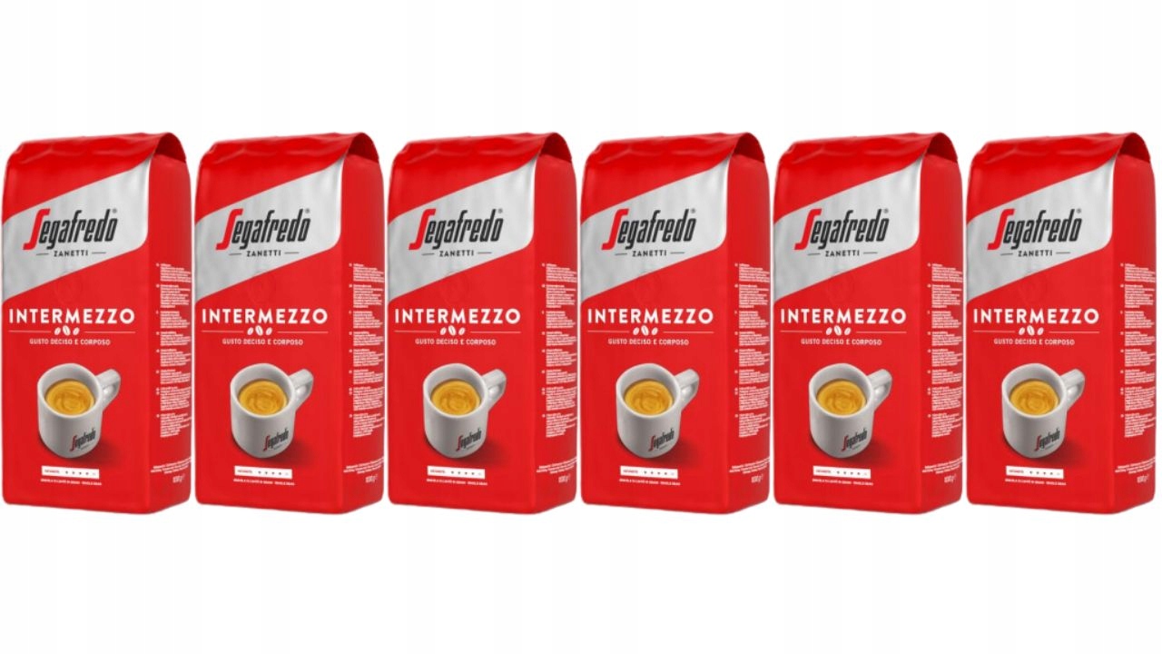 Zestaw Kawa ziarnista Segafredo Intermezzo 6*1kg
