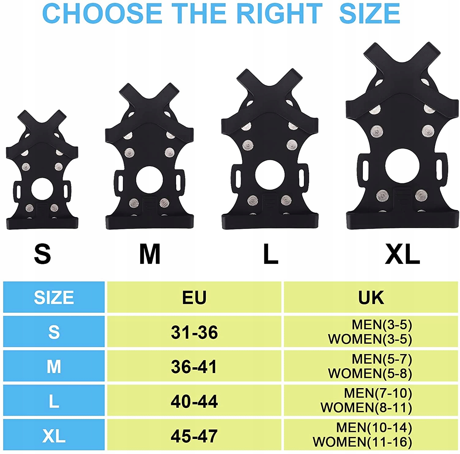 RAKI NA BUTY KOLCE ANTYPOŚLIZGOWE ŚNIEG L 40-44 Model 11