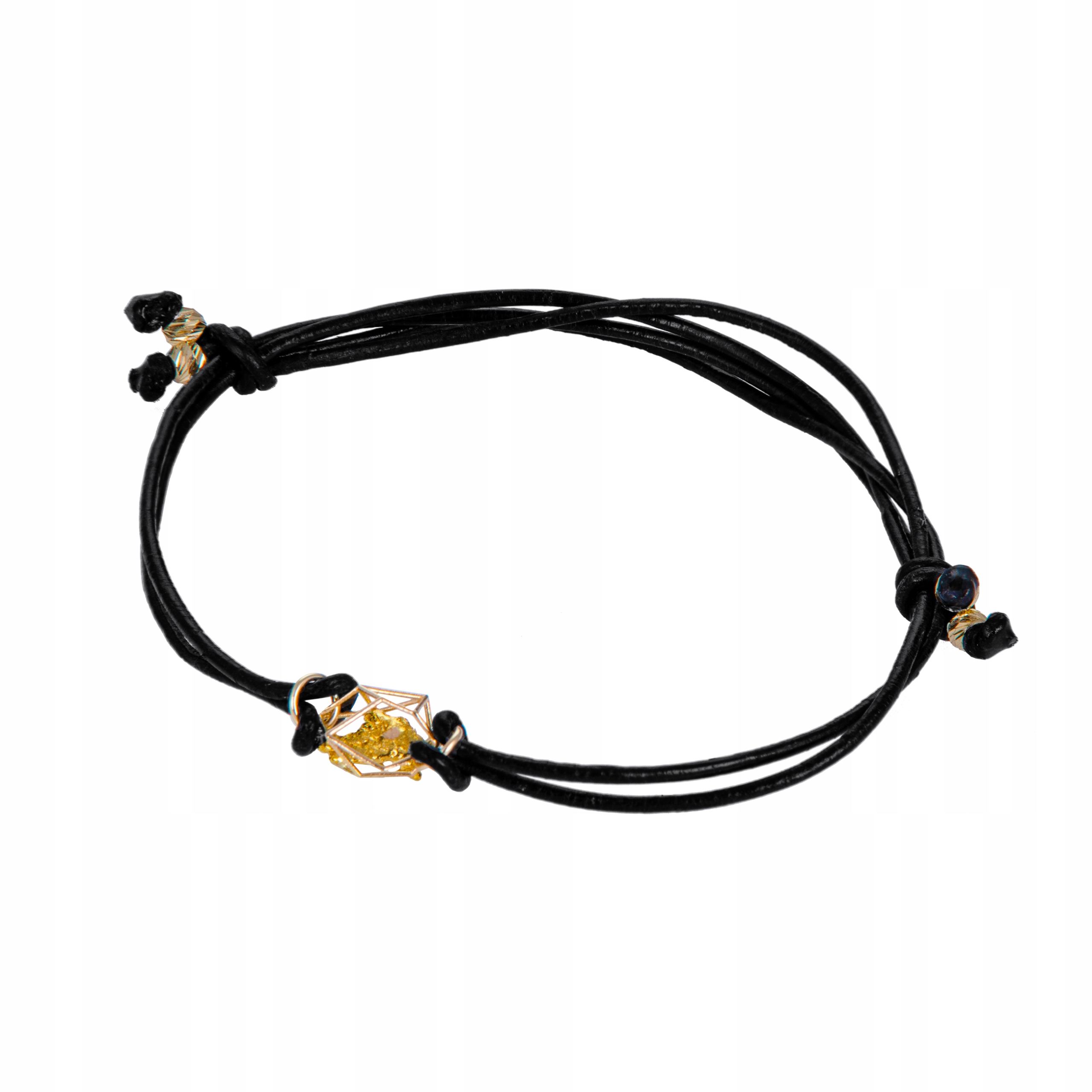 Přírodní náramek samorozenec zlatý v košíčku