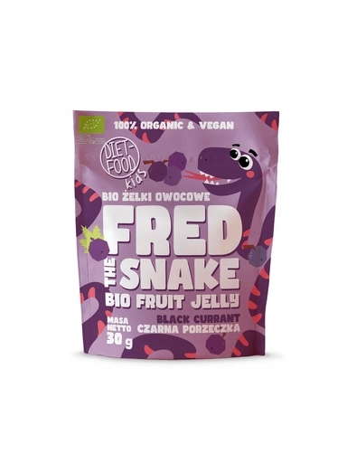 Levně 6 x Želé Bonbony Černý rybíz Bio 30 g Diet-food (fred The Snake)