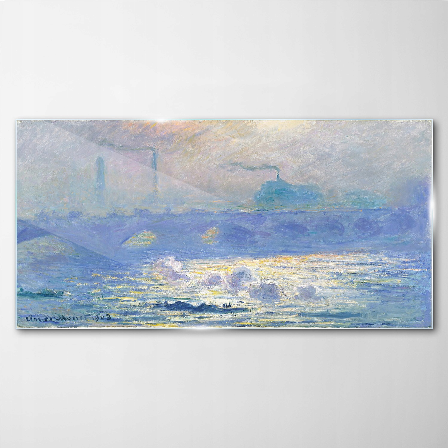 

Obraz szkło na ścianę Waterloo bridge Monet 100x50