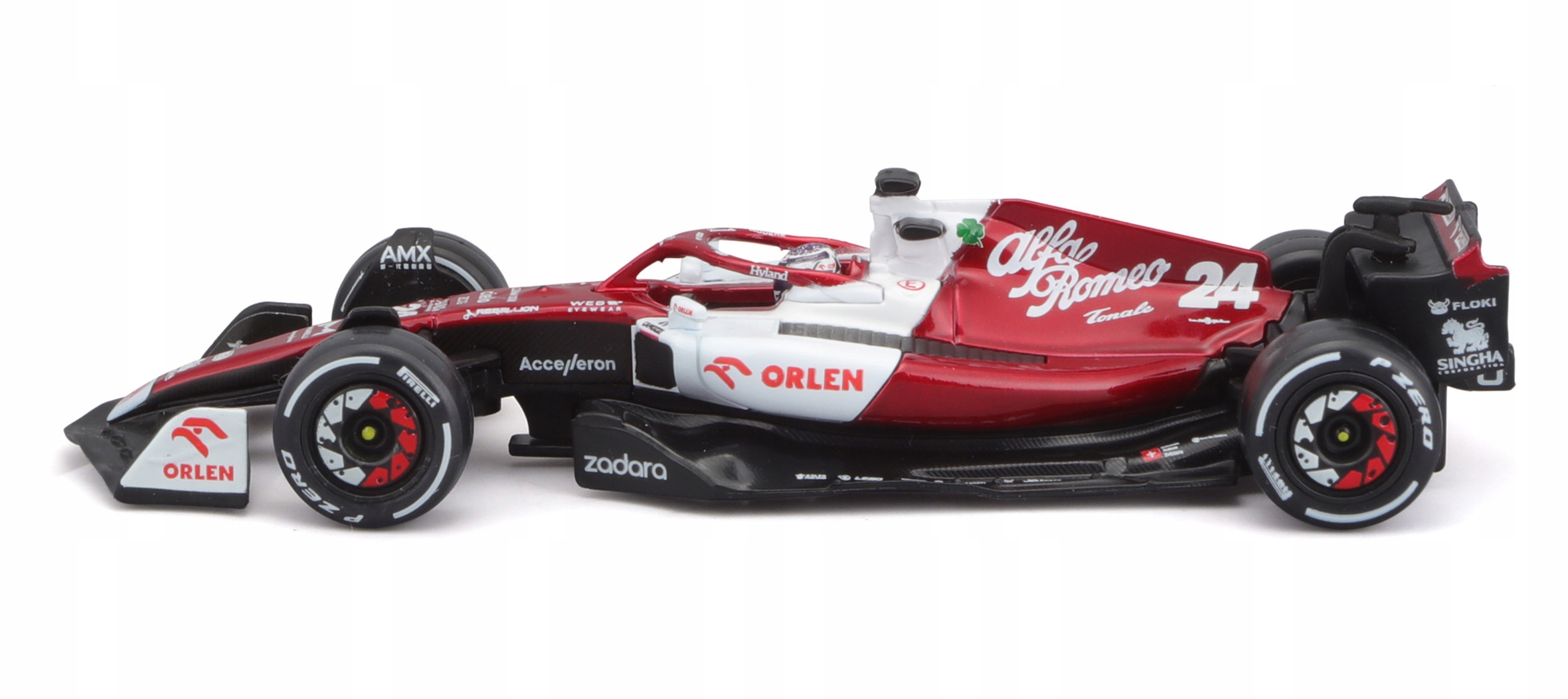 Alfa Romeo ORLEN C42 Zhou BOLID F1 1:43 BBURAGO Kod producenta BB-18-38068-24