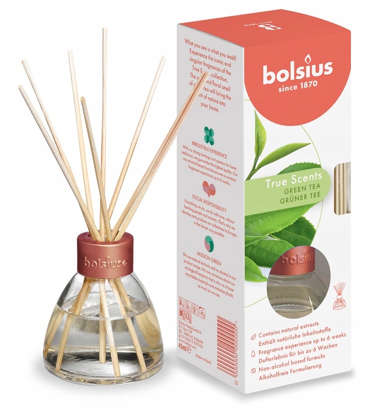 

Bolsius True Scents Dyfuzor 45ml Zielona Herbata