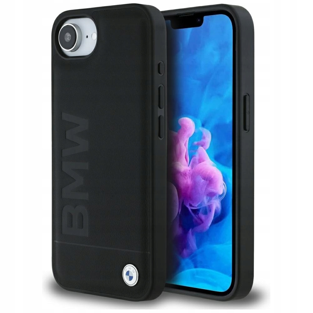 Etui do iPhone 16e, Bmw Leather Hot Stamp, mocne modne ochronne oryginalne