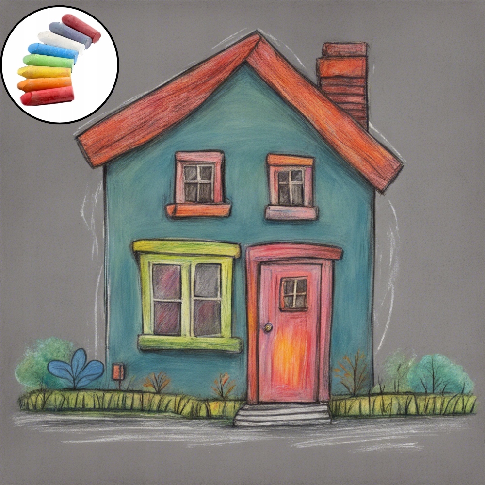 KREDA KOLOROWA TABLICOWA CHODNIKOWA BEZPYLOWA DO TABLICY 12 SZT Marka Martom