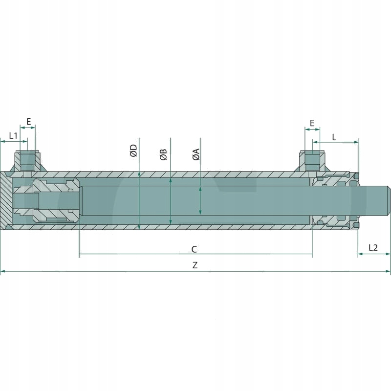 Siłownik DW-OB-042/032x020x0050 32/20/50 1.9t 1 Producent części inny