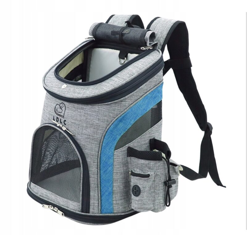 Levně Batoh s Batoh přepravka pro psa kočku M Modrý