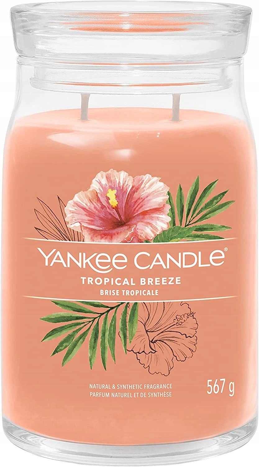 Yankee Candle vonná svíčka Signature ve skle velká Tropical Breeze 567g