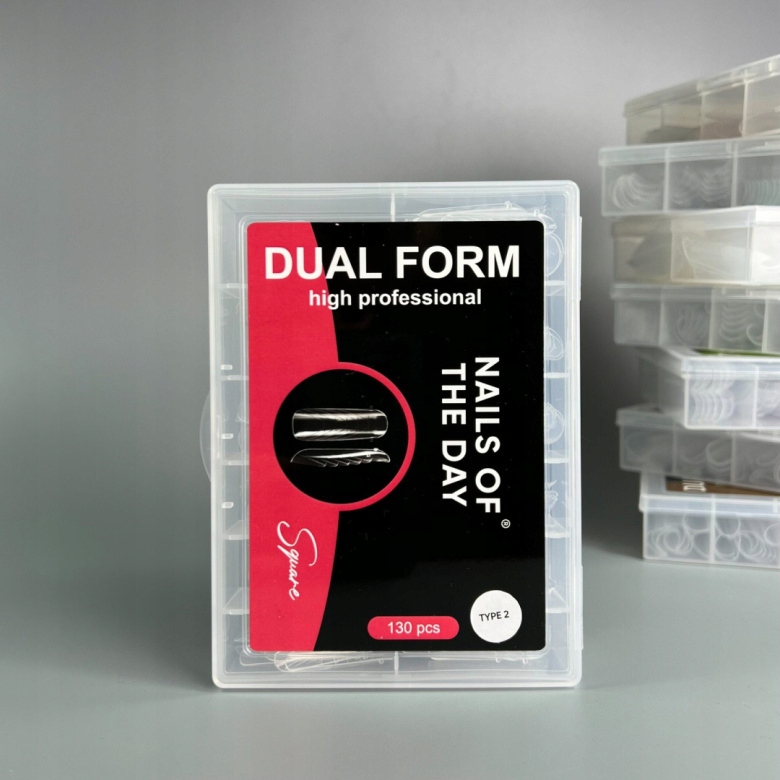 NOTD Dual Form Square (Type 2) - górne formy szeroki kwadrat/migdał 130 szt
