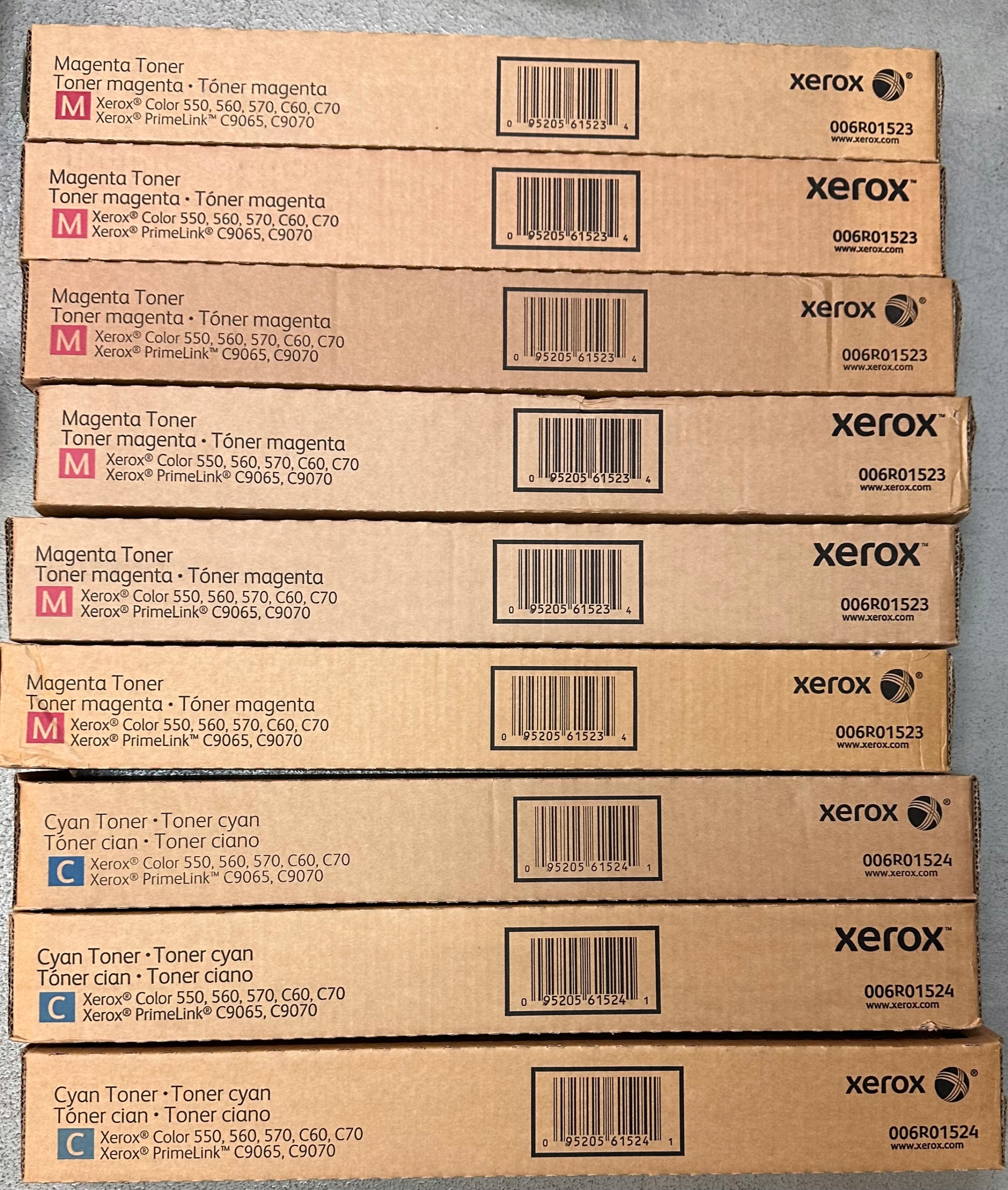 Toner Xerox Color 550 560 570 Cyan Originál 006R01532