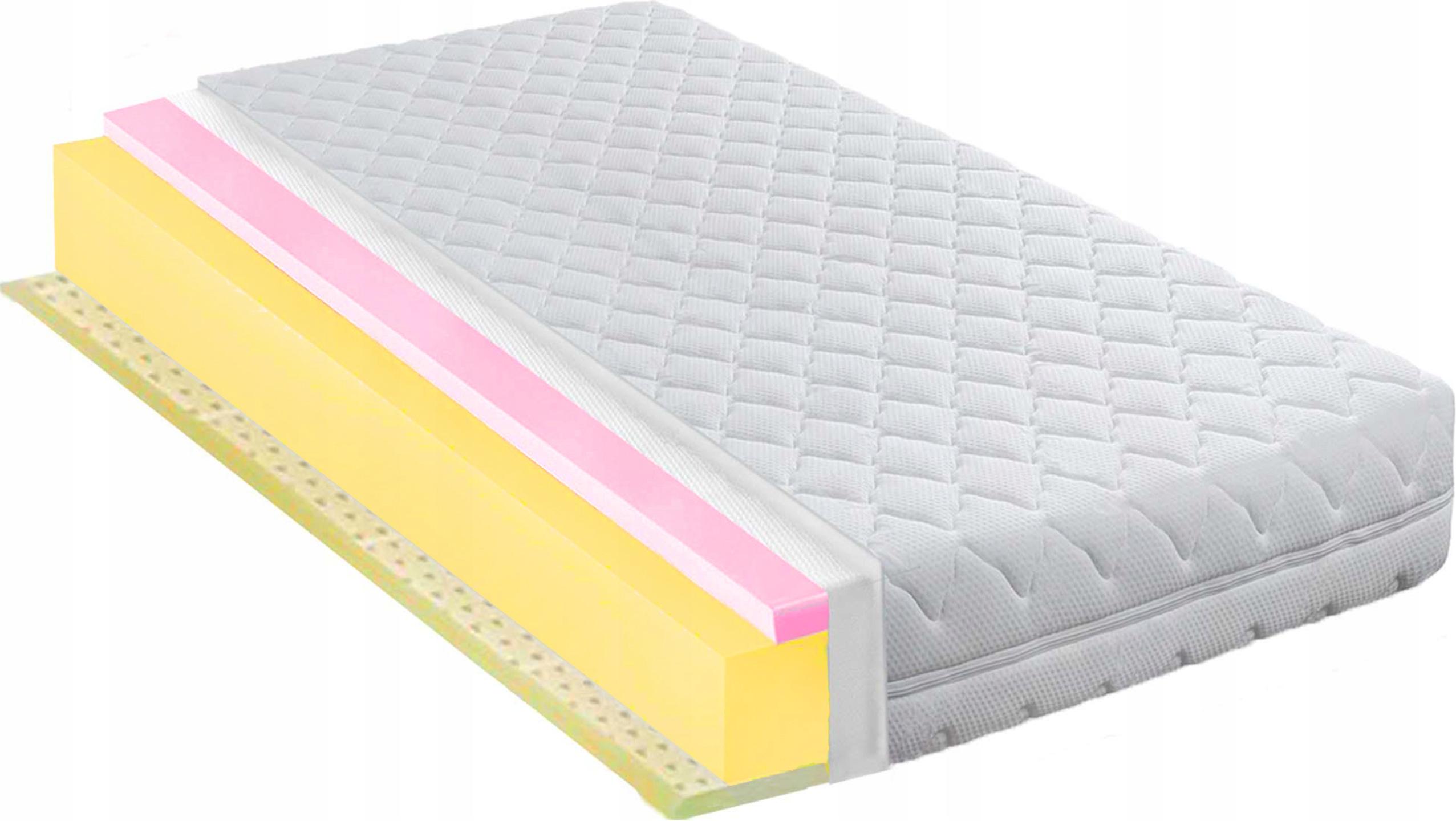 matrace 160x200 pěnová lux s latexem polský z pěny 17 cm