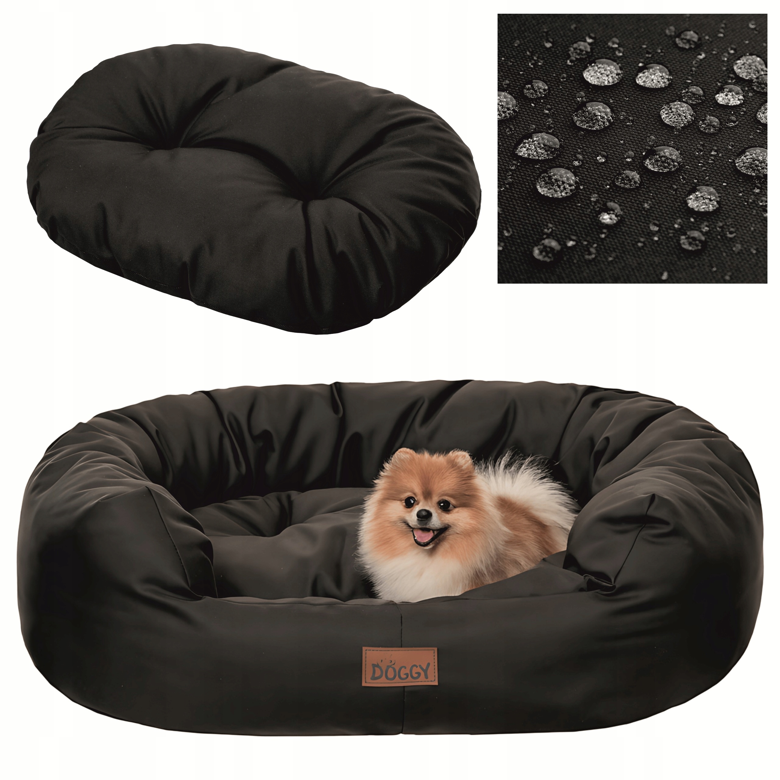 Pelíšek pro malého psa Voděodolné Potah pro psa s matrací 75 x 60 cm