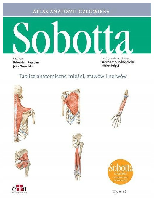 Tab. anatomiczne mięśni, stawów i nerwów Sobotta