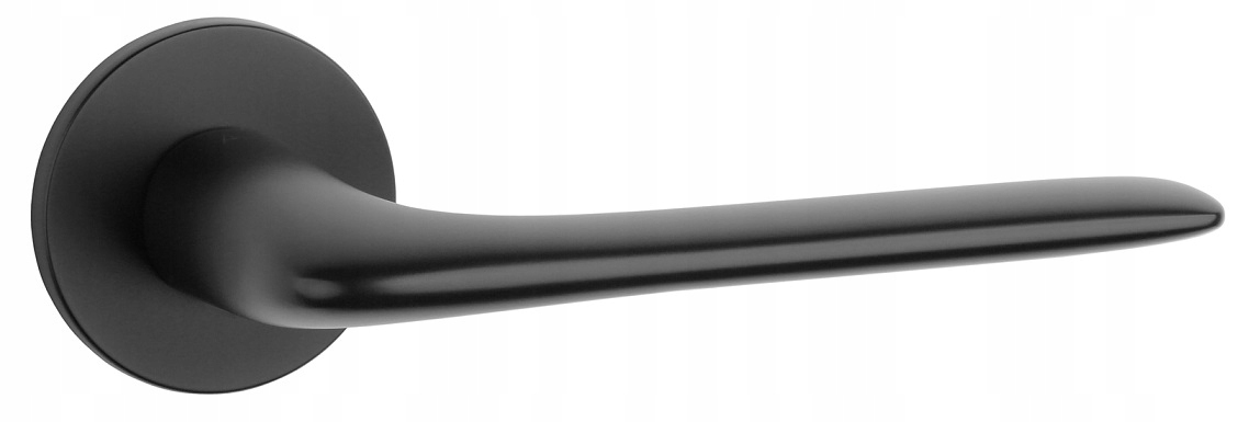 Kľučka Viola rozeta okrúhla Slim 5mm čierna matná Aprile