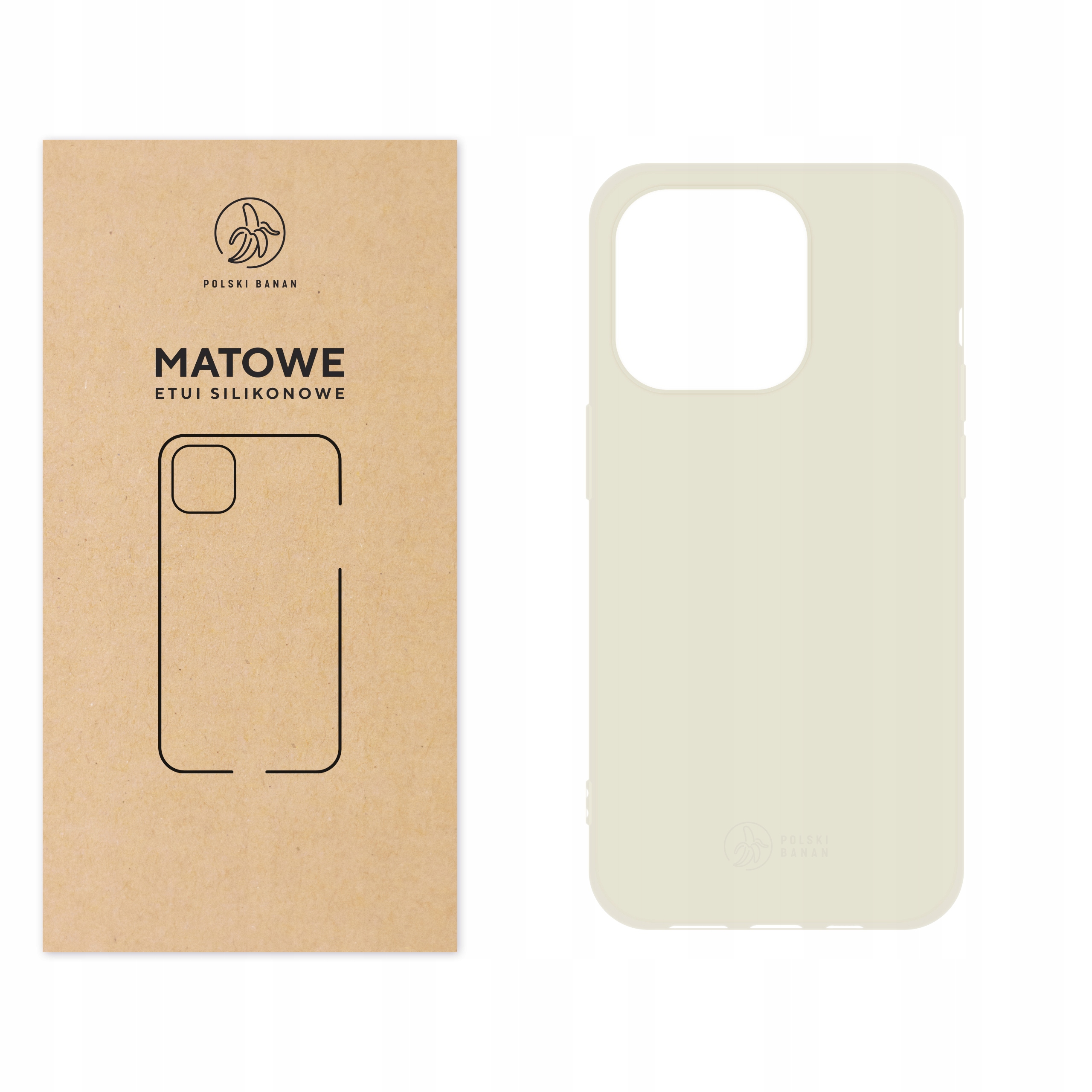 

Etui Matowe do iPhone 14 Pro kremowe