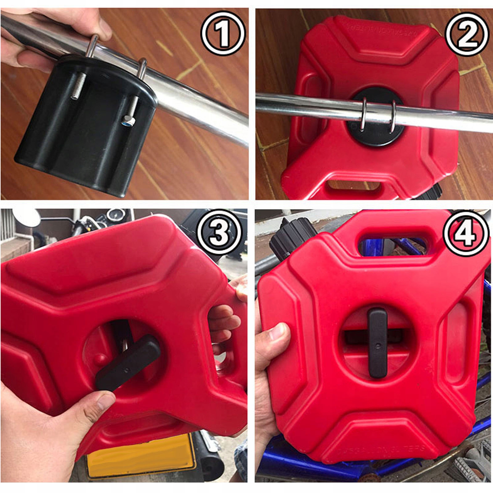 PUSZKI DO PRZECHOWYWANIA BENZYNY 5L DUŻA POJEMNOŚĆ PRZENOŚNOŚĆ Producent bez marki