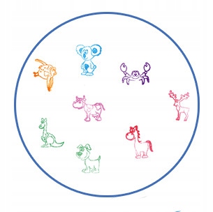 Fiorello pieczątki stempelki zwierzaki ZOO GR-FP26 Płeć Chłopcy Dziewczynki