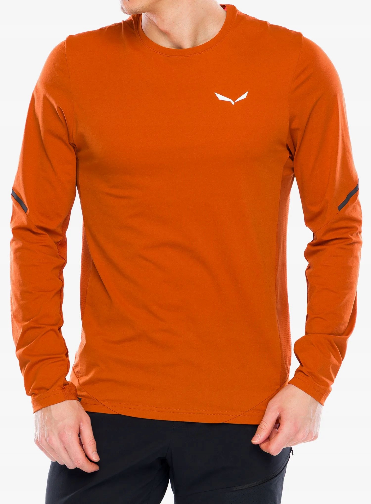 Mikina bez kapuce Salewa Pedroc Dry L/s Tee bombay brown M