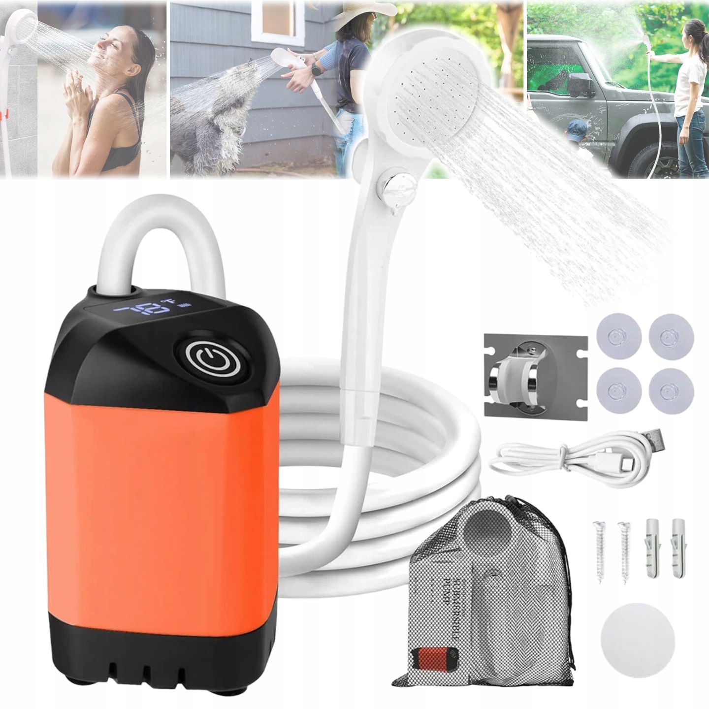 Přenosný Kempingový Sprchový Set, Mobilní Venkovní Sprcha