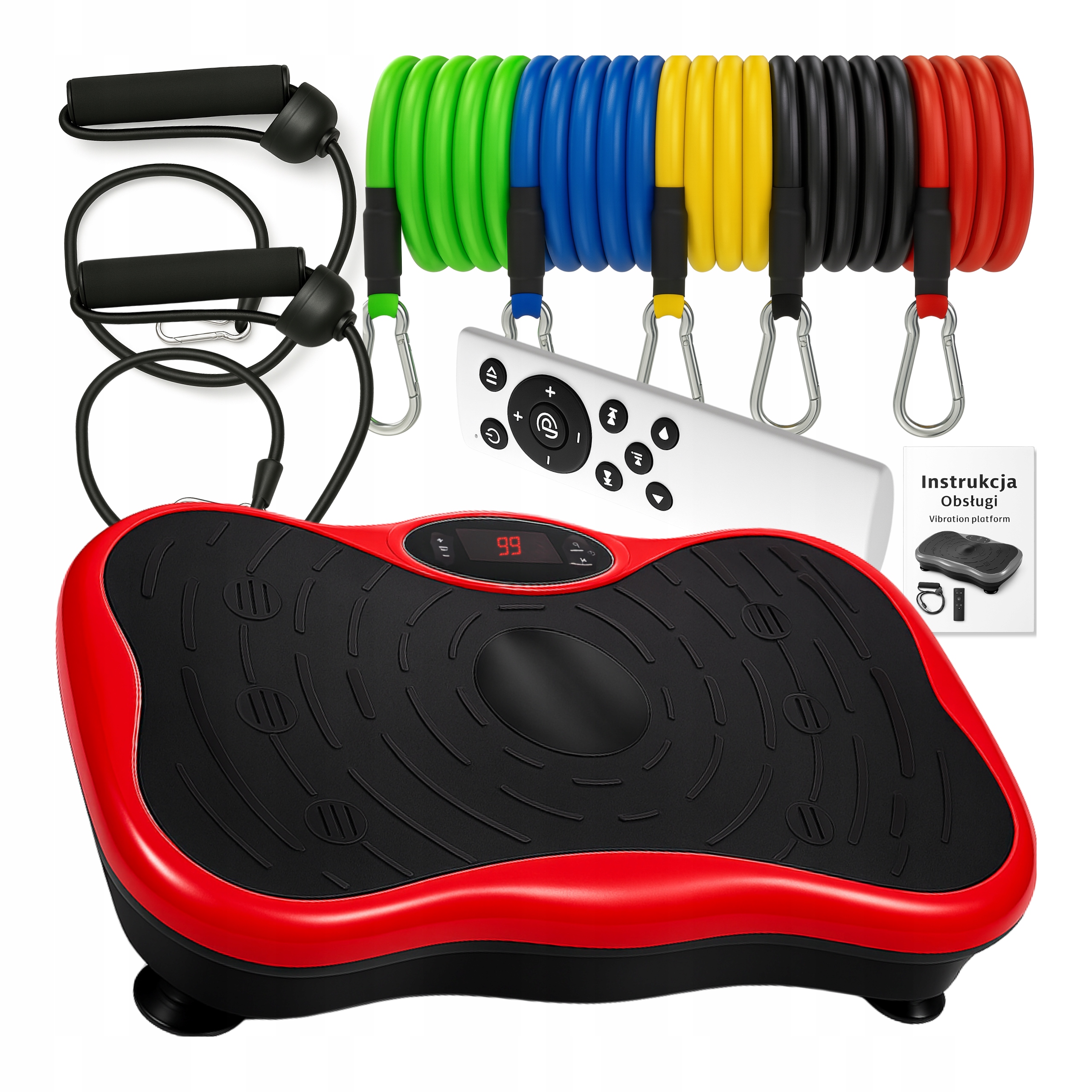 Vibrační platforma pro Cvičení sada 5 Fitness odporových gum