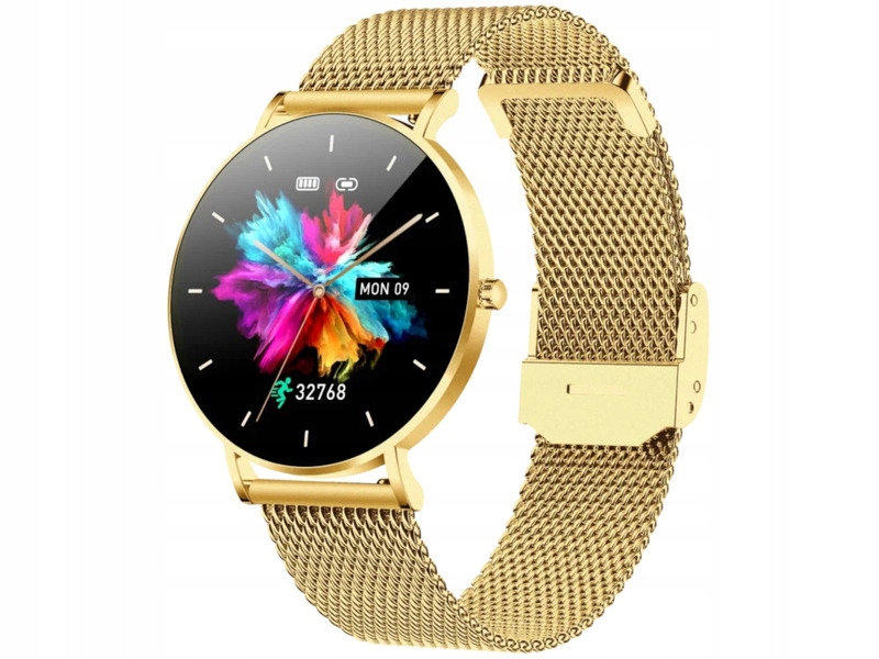 Smartwatch MANTA Alexa Lux Złoty + pasek