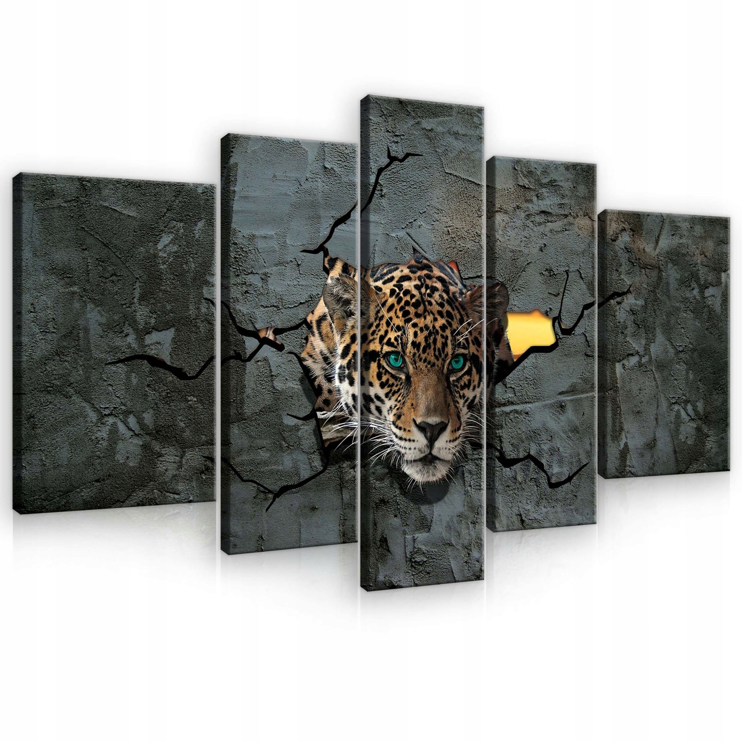 Obraz 170x100 Jaguar pantera divoká mačka stena sila energia 3D umenie