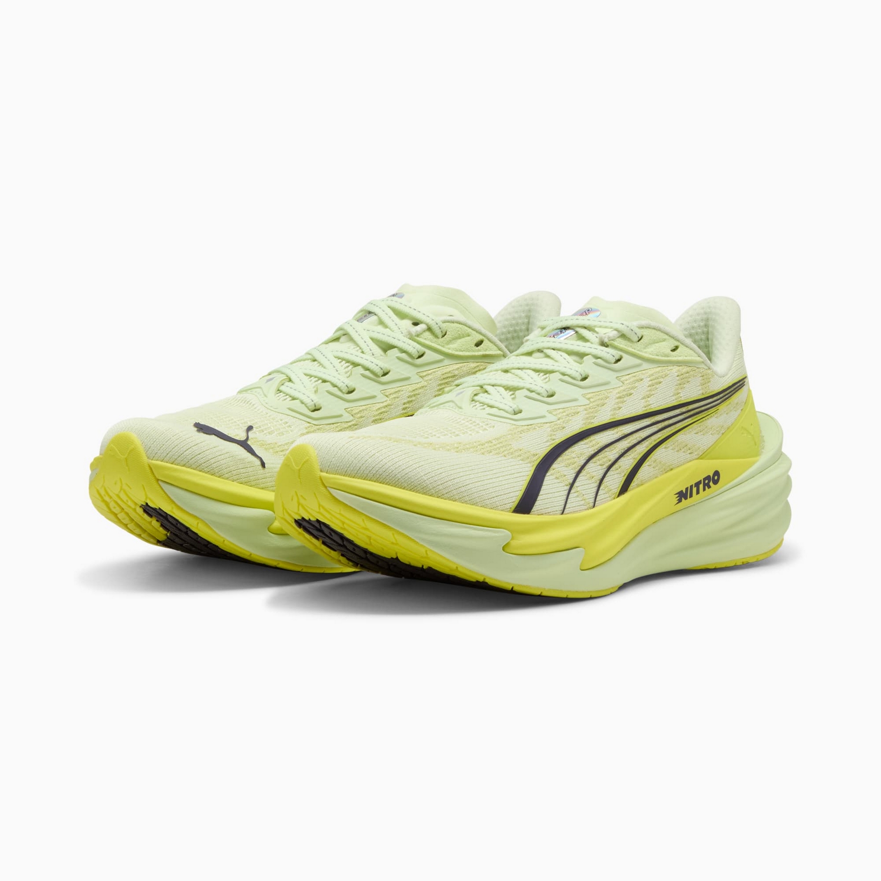 Buty do biegania damskie Puma Deviate Nitro 4 zielone 31212404 r 37