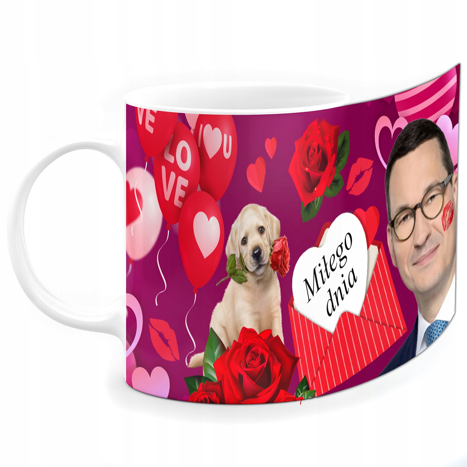 

Kubek Śmieszny Walentynki Mem Prezent Morawiecki