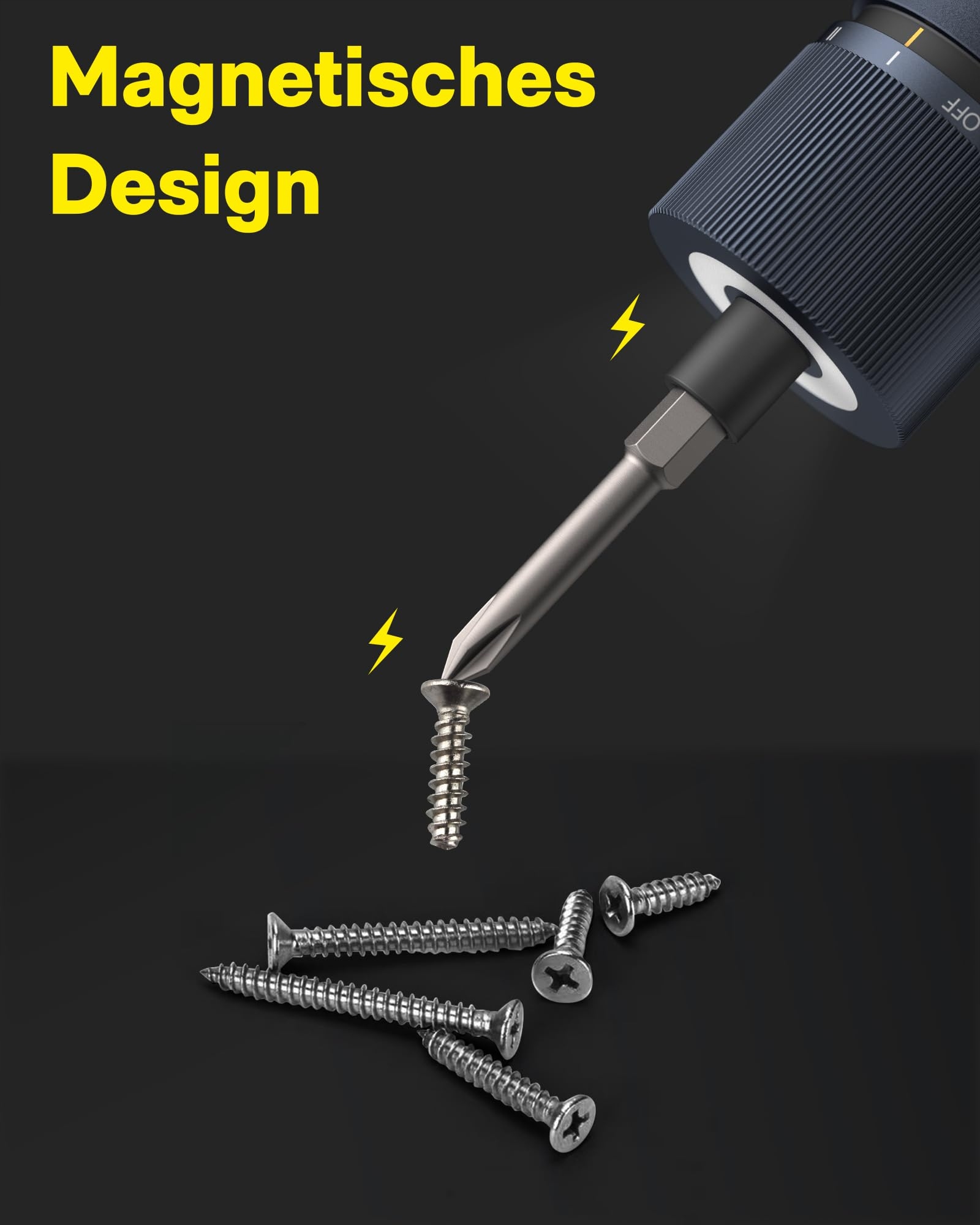 HOTO Zestaw Elektryczny Wkrętak LED 3.6V USB-C 12w1 1500mAh — miniatura 6