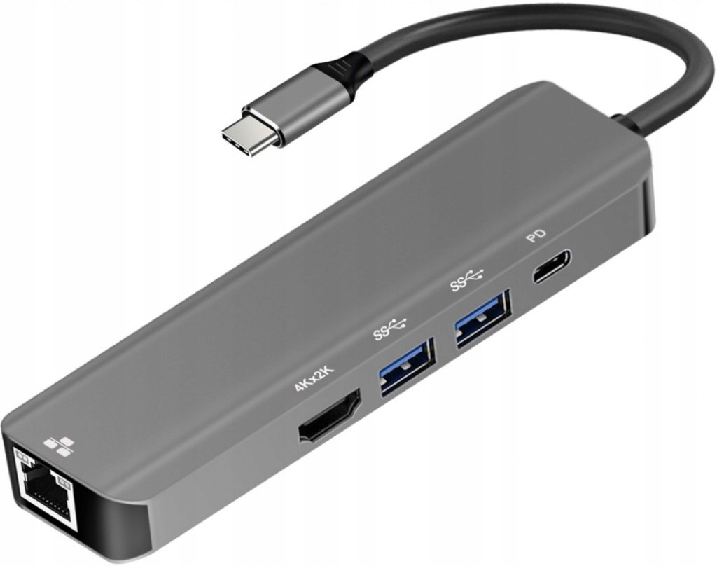 Adaptér Usb-c samec Hdmi samice 4K 30Hz Ethernet 2xUSB3.0 1x Usb-c