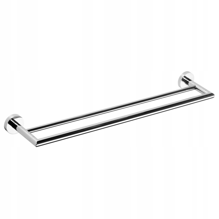 Sapho X-round Dvojitý vešiak na uteráky 855 mm, chróm XR425
