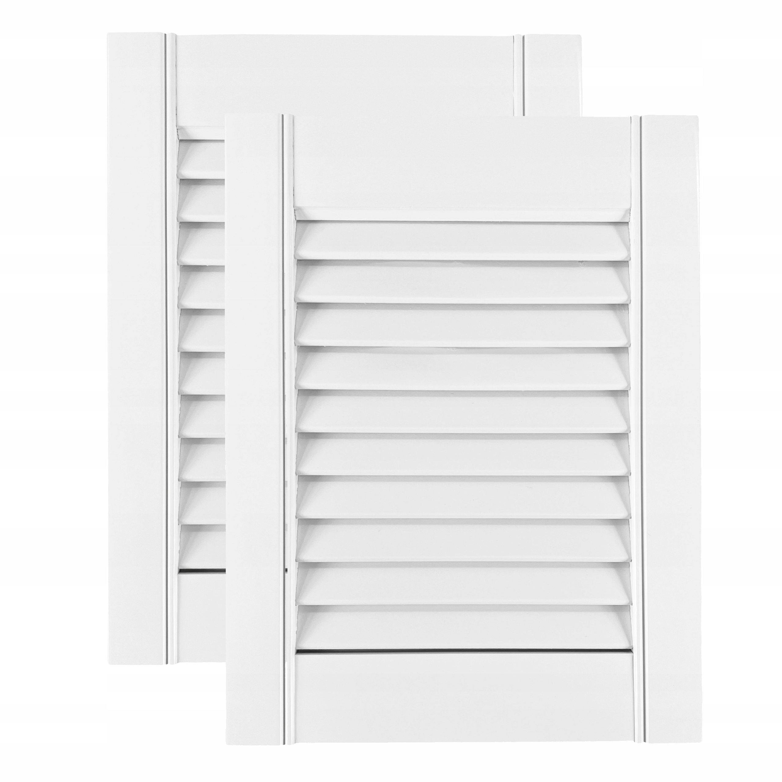 Fronty Meblowe Białe Ażurowe Drzwiczki 2 Sztuki