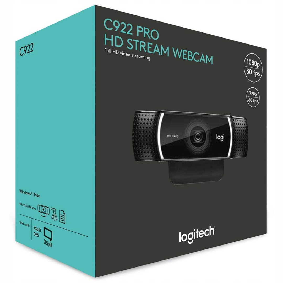Webová kamera Logitech C922 Pro Hd Stream 3MP Usb-a Skvělá Kvalita