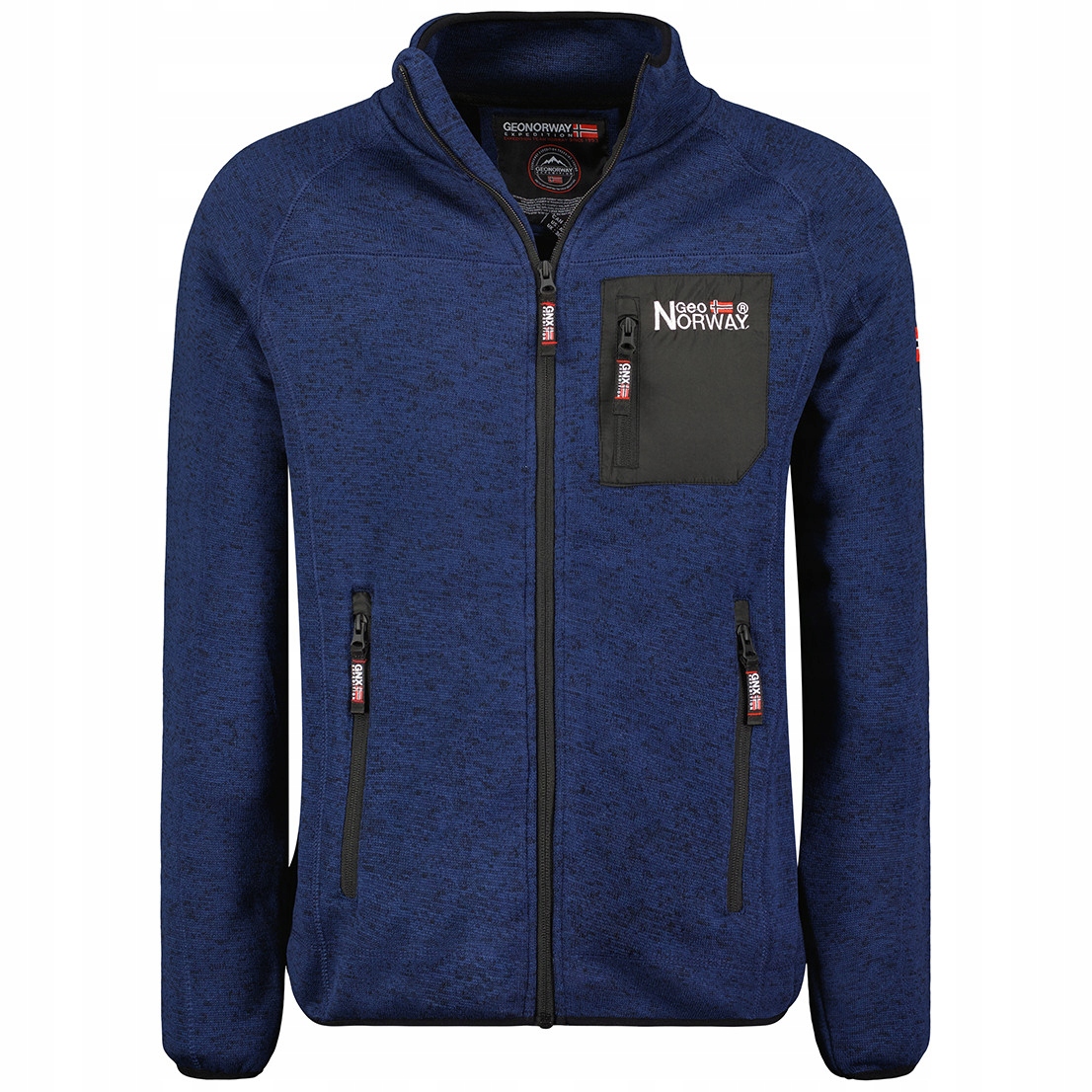 Geographical Norway mikina pánská Title Men zip S tmavě modrá