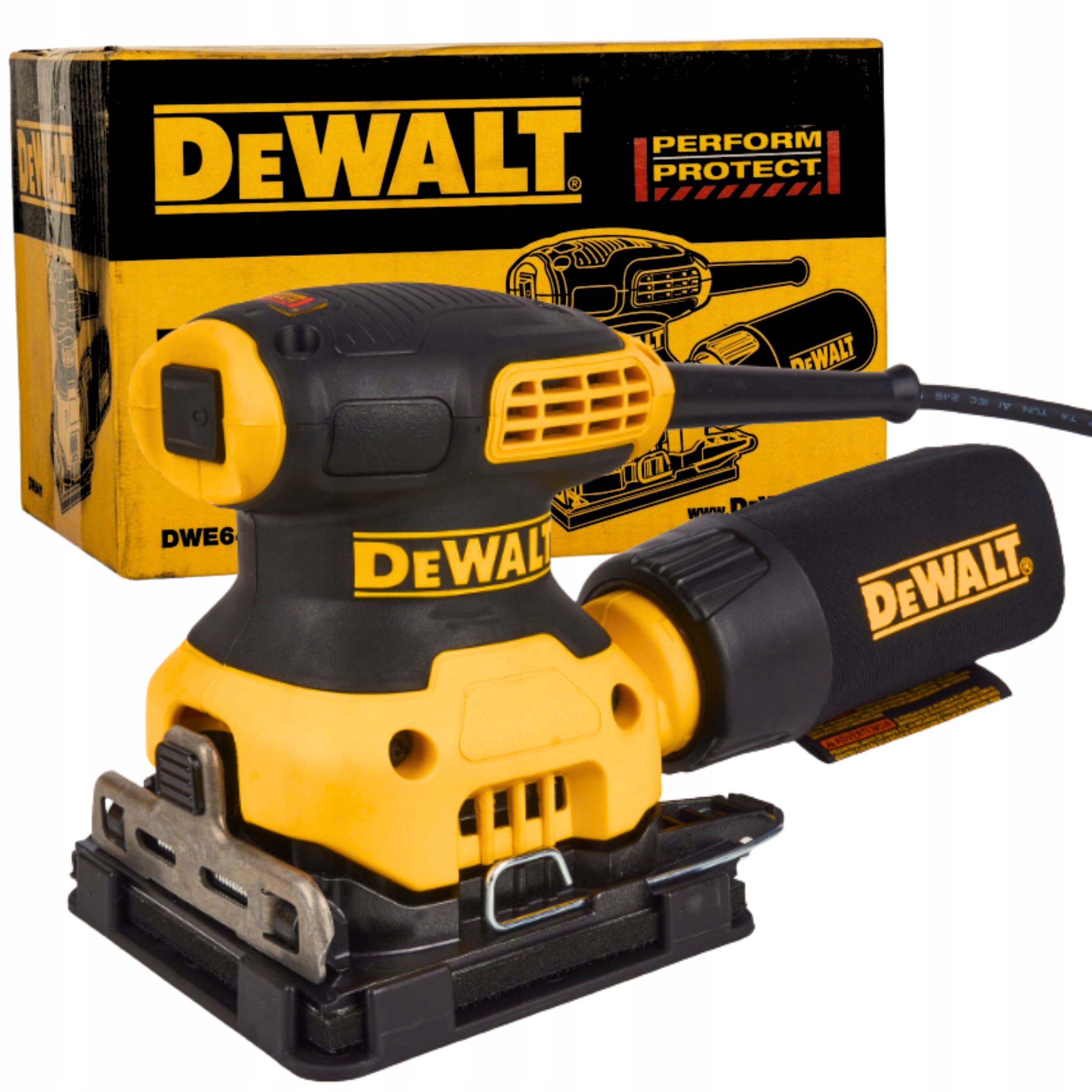 Szlifierka Oscylacyjna Sieciowa 108X115 mm 230W DeWalt DWE6411