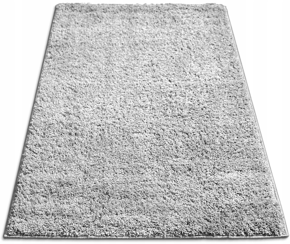 Koberec 120x180 Do Obývačky Spálne Shaggy Svetlo Šedý Strapatý Huňatý