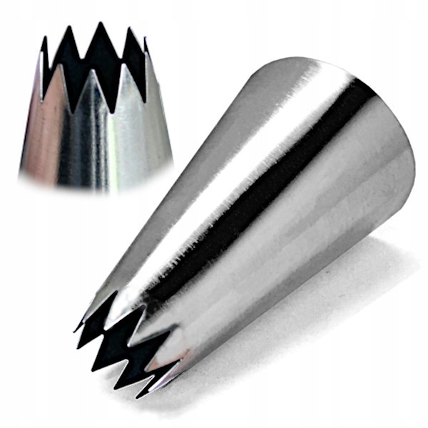 

Tylka cukiernicza gwiazda 10 mm 10 zębów