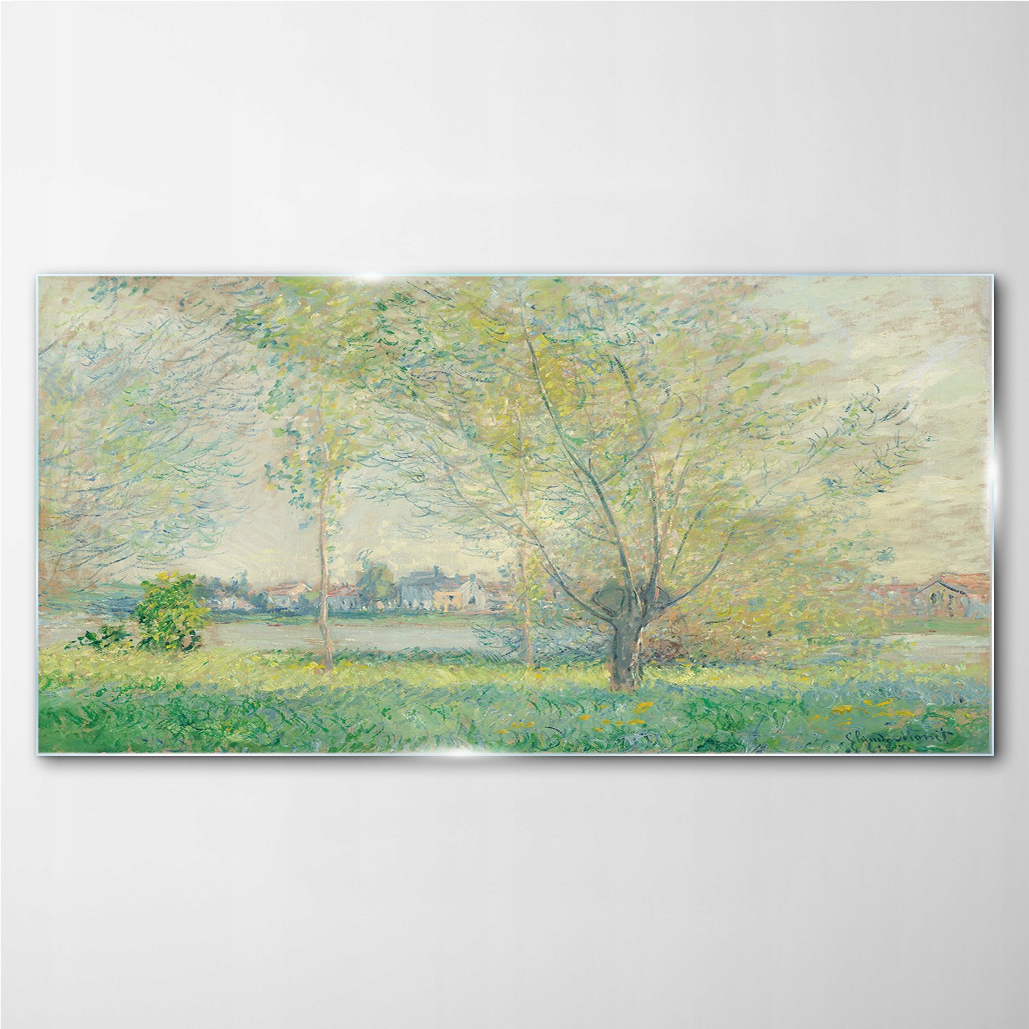 

Obraz z nadrukiem szklany Willows Monet 140x70 cm