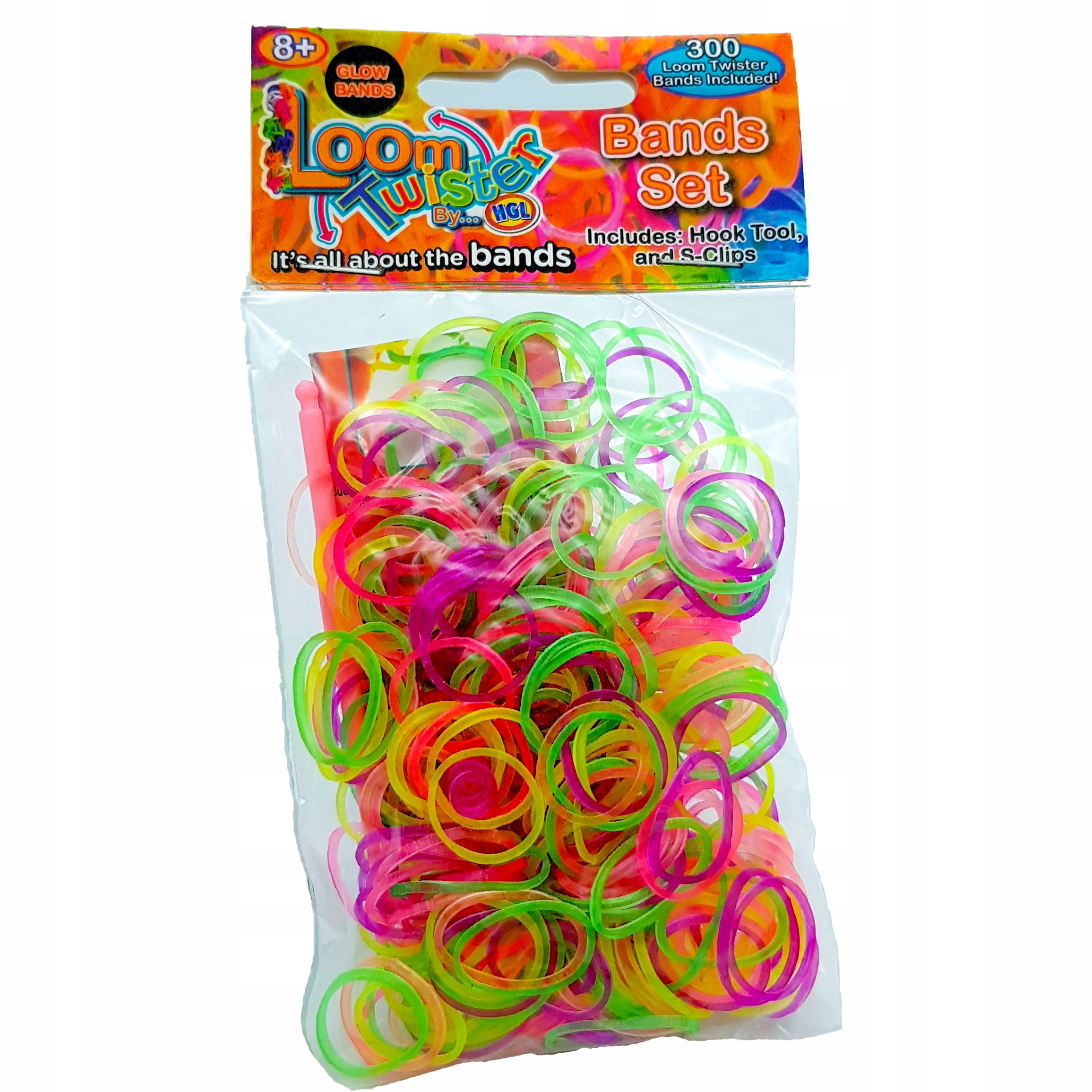 

Gumki Loom Bands 300 Szt Świecące W Ciemności