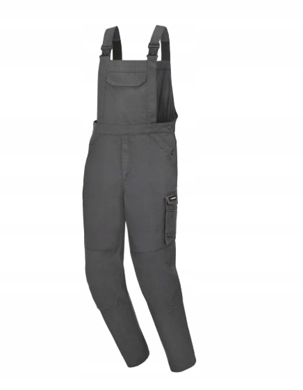 Parkside spodnie ogrodniczki robocze męskie z ciepłą podszewką szare R:48