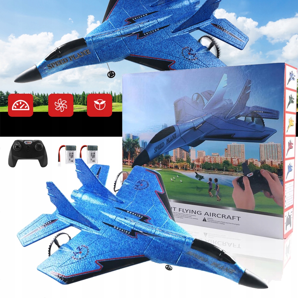Dálkově Ovládané Letadlo S Led, Model Letadla, Rc Letadlo 2,4 Ghz Hračka